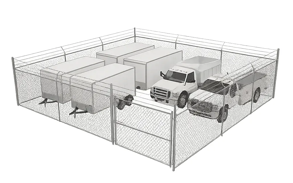 Outdoor Compound Storage at Goulais Storage in Goulais River, Ontario
