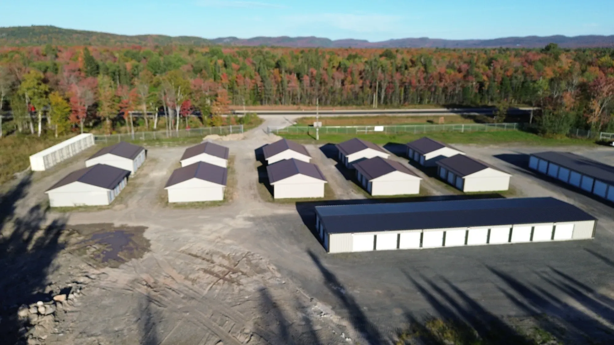 Goulais Storage facility layout with Highway 17 frontage